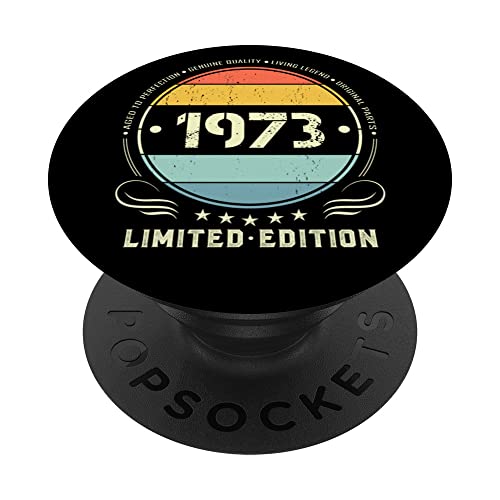 1973 edición limitada 1973 cumpleaños Popsocket para mujeres y hombres PopSockets PopGrip...