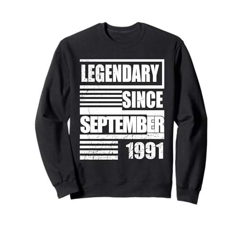 35 cumpleaños Legendario Desde septiembre de 1991 B-Day Sudadera