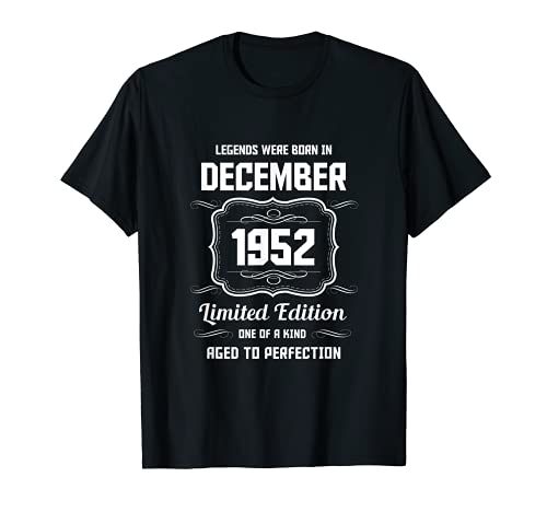 Feliz Cumpleaños Diciembre 1952 Camiseta