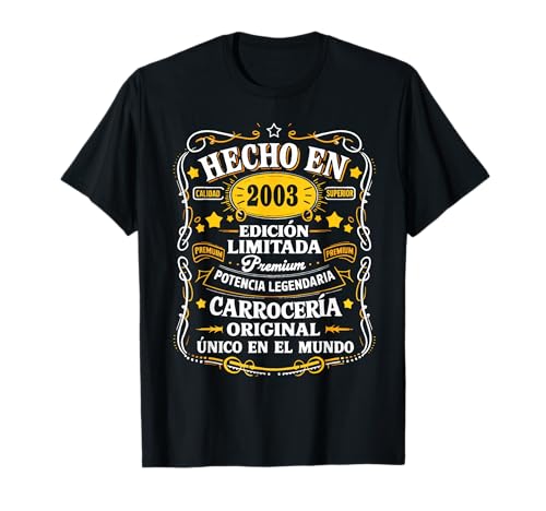 23 Cumpleaños Hombre 23 años Hecho En 2003 Regalos Camiseta