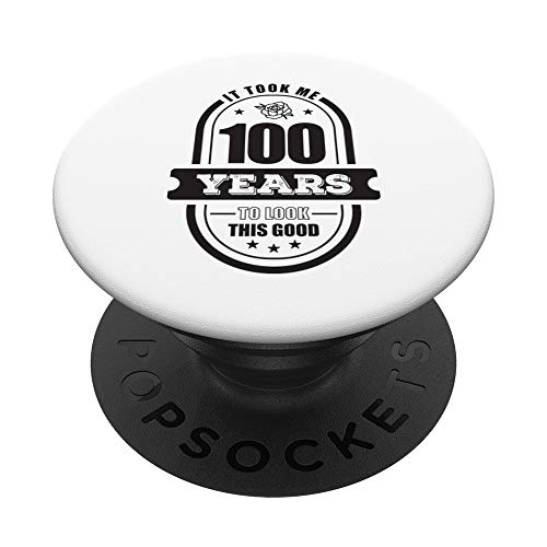 Regalos de 100 cumpleaños para la abuela 100 años Retro 1920 PopSockets Agarre y Soporte para...
