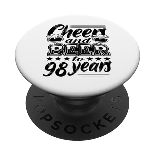 98 cumpleaños 98 cumpleaños marido 98 cumpleaños papá PopSockets PopGrip Adhesivo
