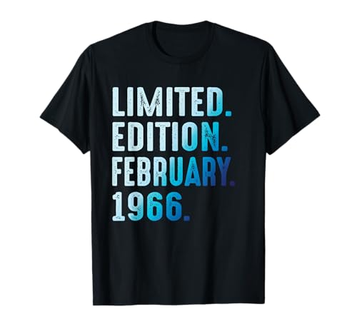 Febrero 1966 Año 1966 Cumpleaños 1966 Edición Limitada Camiseta