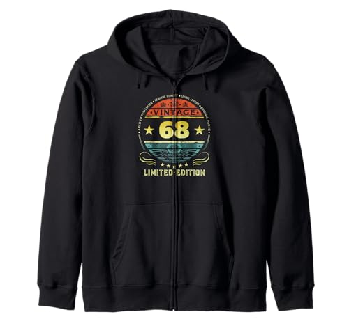 Decoraciones de cumpleaños para Hombre, 68 cumpleaños, 68 Sudadera con Capucha