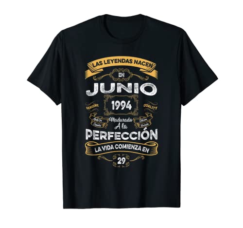 Mujer Leyendas Junio 1994 Hombre Mujer 29 Años Cumpleaños Camiseta