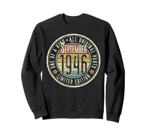 Edición Limitada Retro de septiembre de 1946 para 79 cumpleaños Sudadera