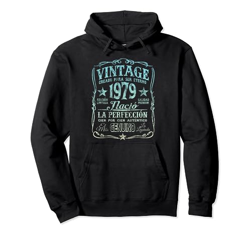 Vintage 1979 Classic 45 Cumpleaños Edición Limitada Sudadera con Capucha