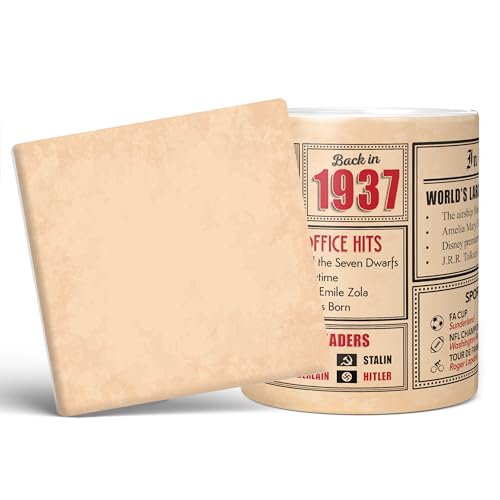 Mug Monster - Regalo de 88 cumpleaños – Taza de regreso a 1937 en este año, regalo para hombres...