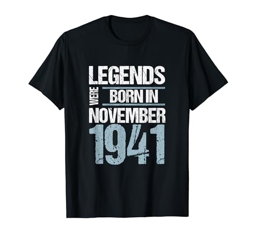 Las leyendas nacieron en noviembre de 1941 Cumpleaños Camiseta