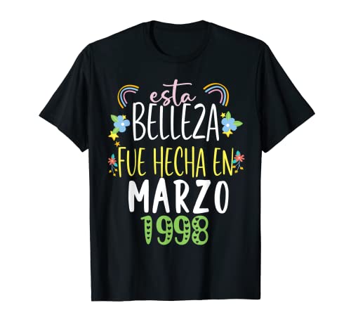 Hecha En marzo 1998 Mujer Regalo 24 años Cumpleaños Camiseta