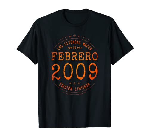 14 años Cumpleaños Las Leyendas nacen en Febrero de 2009 Camiseta