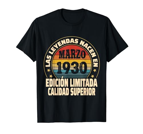 Edición Limitada Marzo 1930 - Cumpleaños 94 Años Camiseta