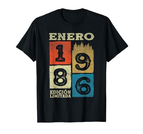 Enero 1986 Vintage - 40 Años Regalo Cumpleaños Hombre Camiseta
