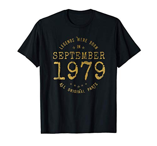 42 años Cumpleaños Las Leyendas nacen en Septiembre de 1979 Camiseta