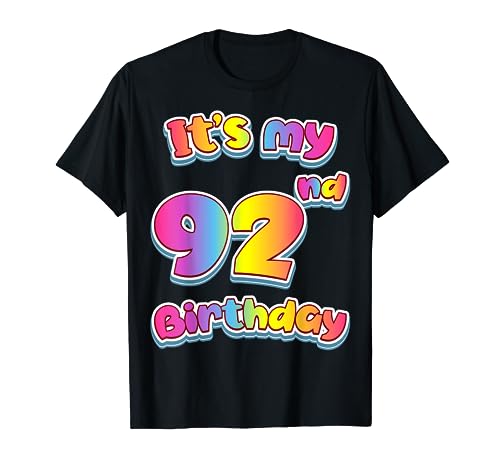 Es mi 92 cumpleaños 92 cumpleaños 92 cumpleaños 92 cumpleaños Camiseta