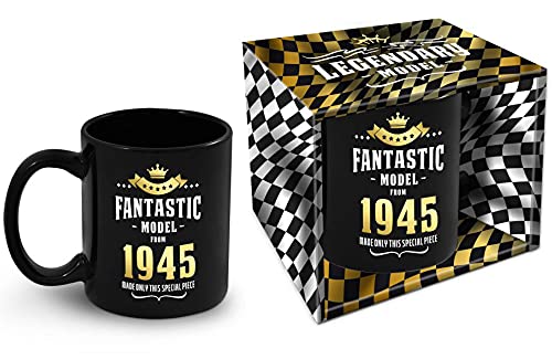 Bombo Taza de cumpleaños con año de nacimiento 1945