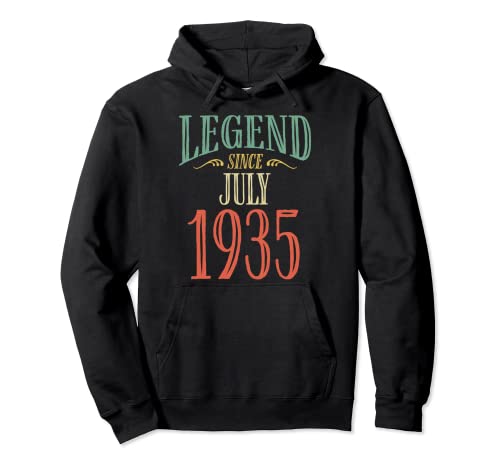 Leyenda desde julio de 1935 diseño de cumpleaños Sudadera con Capucha