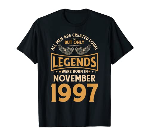Las leyendas de cumpleaños nacieron en noviembre de 1997. Camiseta