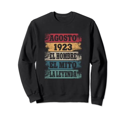 99 Cumpleaños Regalo Años Divertido Decoración Agosto 1923 Sudadera