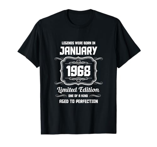 Feliz Cumpleaños Enero 1968 Camiseta