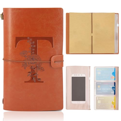 Cuaderno de Cuero, Diario de Viaje, Bloc Notas Cuero Vintage, Regalos Originales para Navidad...