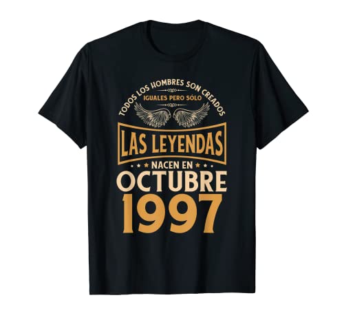 Cumpleaños Hombre Regalos Las Leyendas Octubre 1997 Camiseta