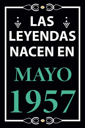 Las leyendas nacen en Mayo 1957: Regalo de cumpleaños perfecto para hombre y mujer de 64 años I...