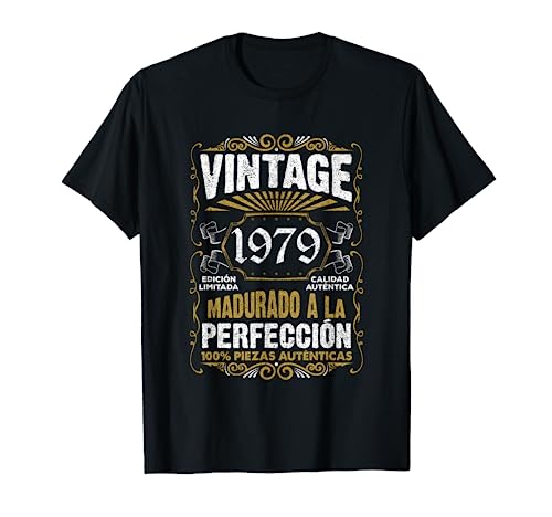 44 Años Cumpleaños Vintage 1979 Hombre Divertido Regalo Camiseta