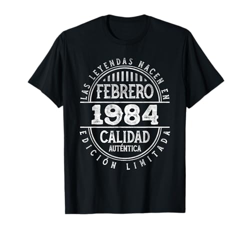 Las Leyendas nacen en Febrero de 1984 - 42 Años Cumpleaños Camiseta