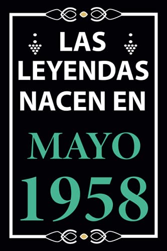 Las leyendas nacen en Mayo 1958: Regalo de cumpleaños perfecto para hombre y mujer de 63 años I...