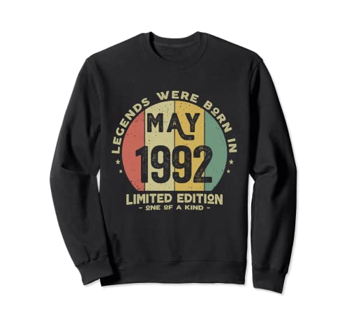 Legends Were Born In May 1992 Cumpleaños Sudadera