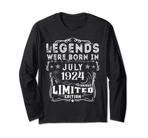 Cumpleaños Julio 1924 Edición Limitada Regalo Legend July Manga Larga