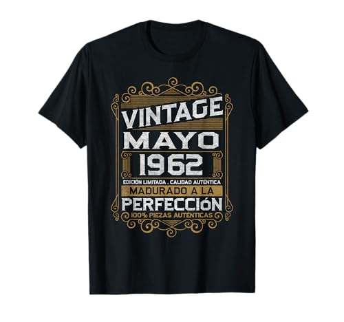 Mayo 1962 Vintage Regalo 63 Años Cumpleaños Hombre Camiseta