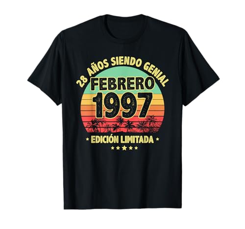 Febrero 1997 28 Años Hombre Cumpleaños Regalo Febrero 1997 Camiseta