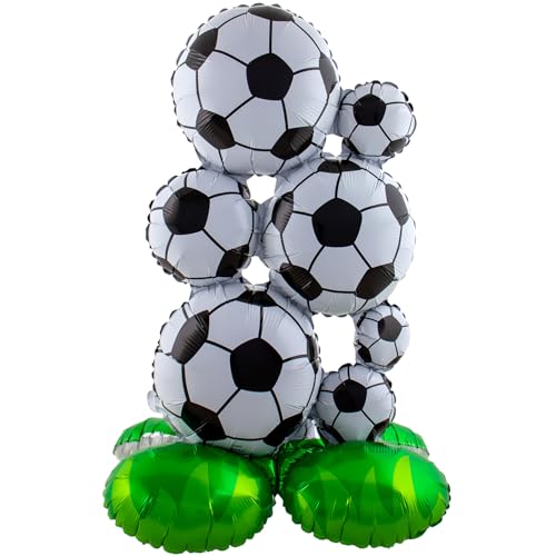 Folat 62939 Globo de pie Balón de fútbol Globo de pie - Balón de fútbol - 53 x 77 cm Cumpleaños...
