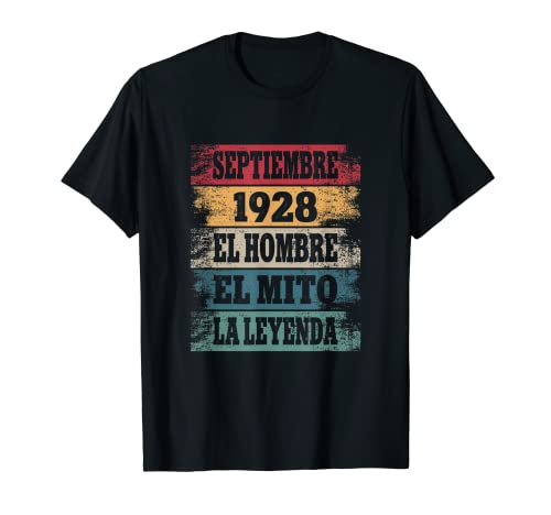 Hombre 94 Cumpleaños Regalo Años Divertido Septiembre 1928 Camiseta