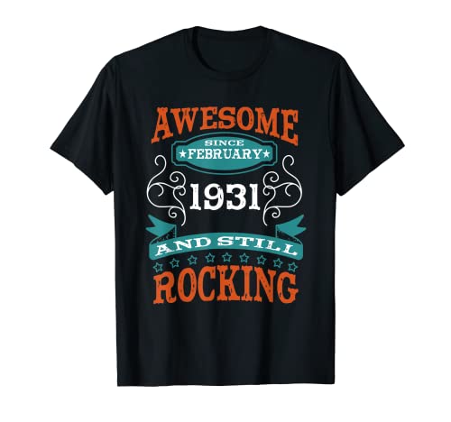 Impresionante desde febrero de 1931 Cumpleaños y aniversario Camiseta