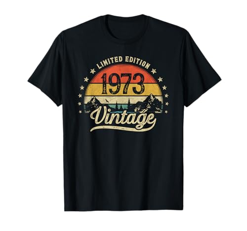 Vintage 1973 Limited Edition Regalo 53 Cumpleaños Hombre Camiseta