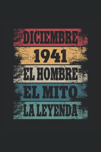 Diciembre 1941 - El Hombre - El Mito - La Leyenda: Regalos Originales para Hombre Papá Abuelo...