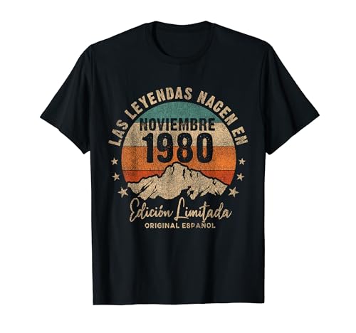 Las Leyendas nacen en Noviembre de 1980 41 Años Cumpleaños Camiseta