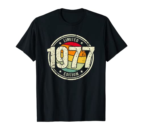 Retro 46 Años Nacido en 1977 Edición Limitada 46 Cumpleaños Camiseta