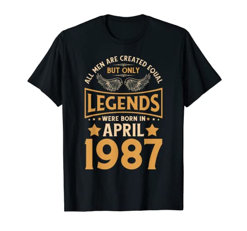 Las leyendas de cumpleaños nacieron en abril de 1987. Camiseta