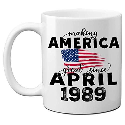 1989 31st Tazas de cumpleaños para hombres, mujeres, haciendo que Estados Unidos sea grandioso...