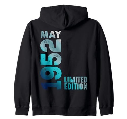 Edición Limitada Mayo 1952 Cumpleaños Sudadera con Capucha