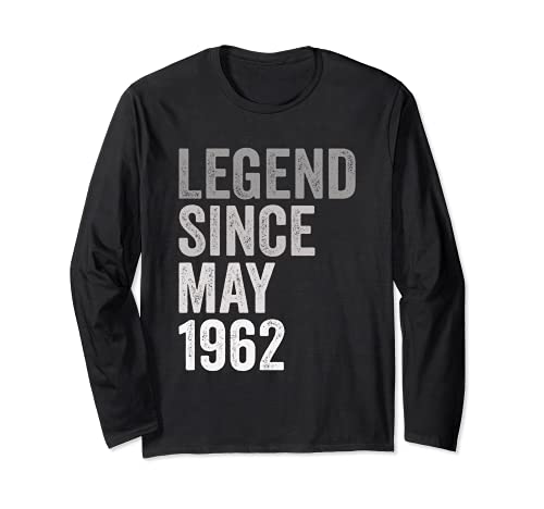 Leyenda Desde Mayo de 1962 Año de Cumpleaños Manga Larga