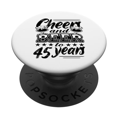 45 cumpleaños 45 cumpleaños hombre 45 cumpleaños papá PopSockets PopGrip Adhesivo