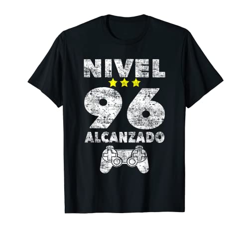 Nivel 96 Alcanzado Cumpleaños 96 Años Camiseta