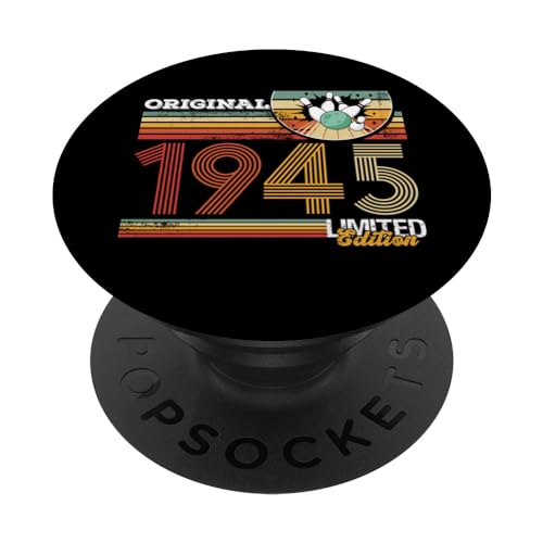 Cumpleaños de bolos bolos 1945 Fiesta de cumpleaños de la PopSockets PopGrip Intercambiable