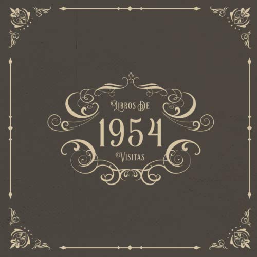 1954 Libros de Visitas: Libros de visitas para fiestas de cumpleaños de estilo vintage para que la...