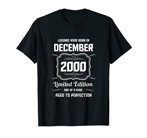 Feliz Cumpleaños Diciembre 2000 Camiseta